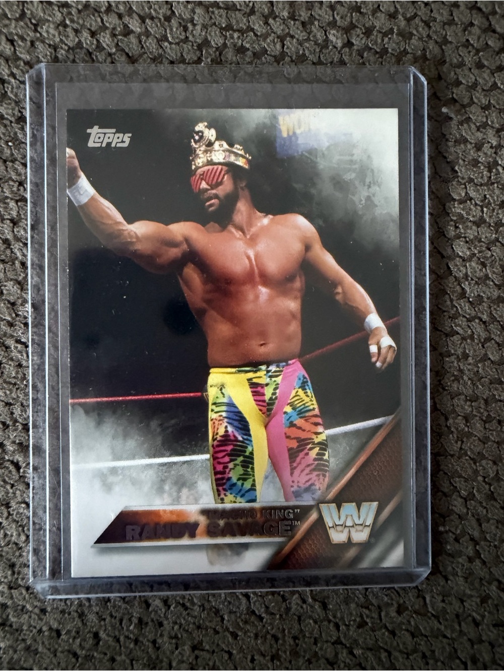 Randy Savage "Macho King" Topps Wrestling Trading Card